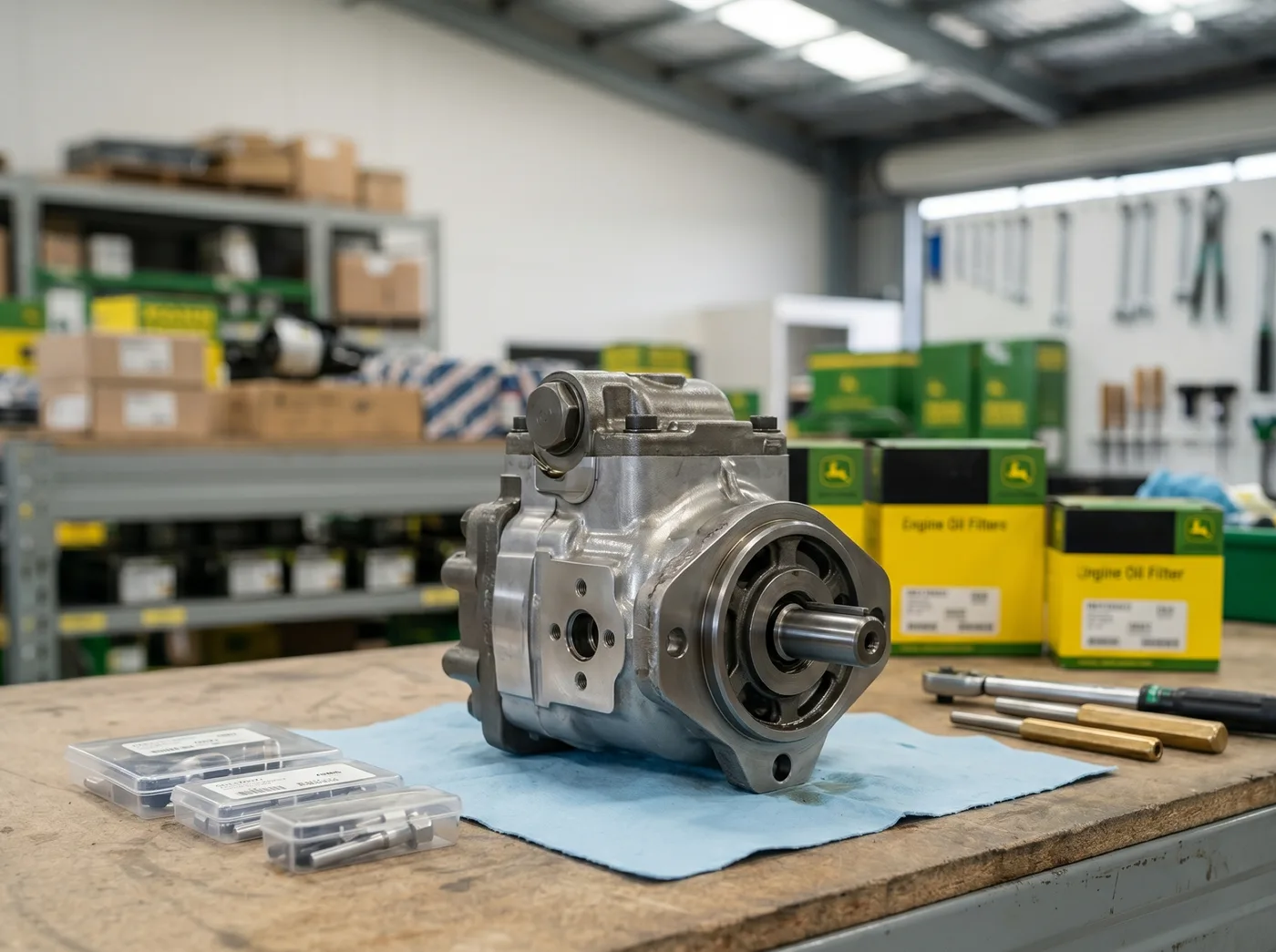 Remanufactured John Deere engine component
