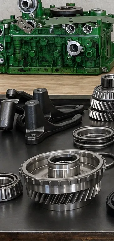 Workshop servicing and maintenance of agricultural machinery