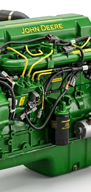 Engine repair and rebuild work in the workshop